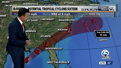 Update on Potential Tropical Cyclone 16