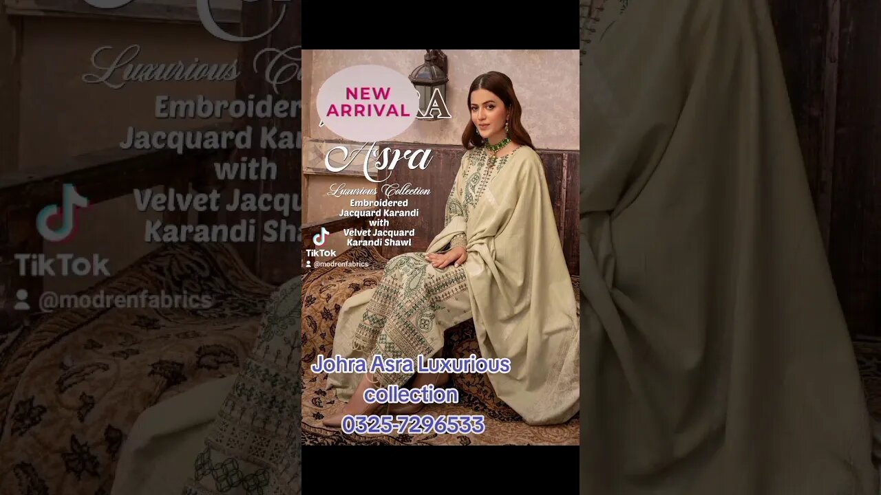 JOHRA Asra Luxurious collection New Arrivals are Available now|contact 0325-7296533 #dresses