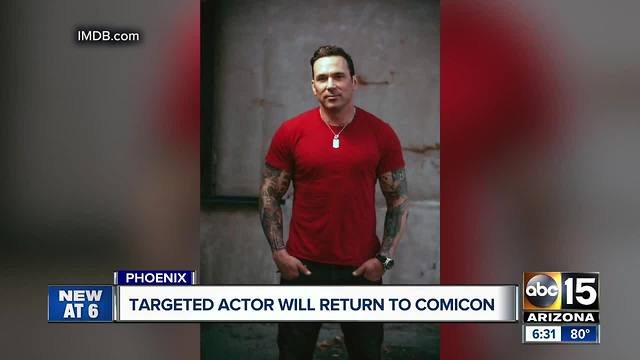 Targeted actor will return to Comic-Con