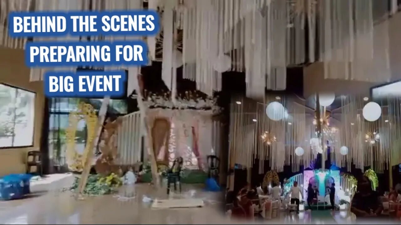 BEHIND THE SCENES PREPARING FOR BIG EVENT