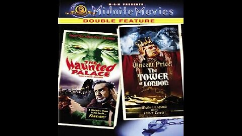 THE HAUNTED PALACE 1963 & TOWER OF LONDON 1962 Vincent Price & Roger Coman DOUBLE FEATURE