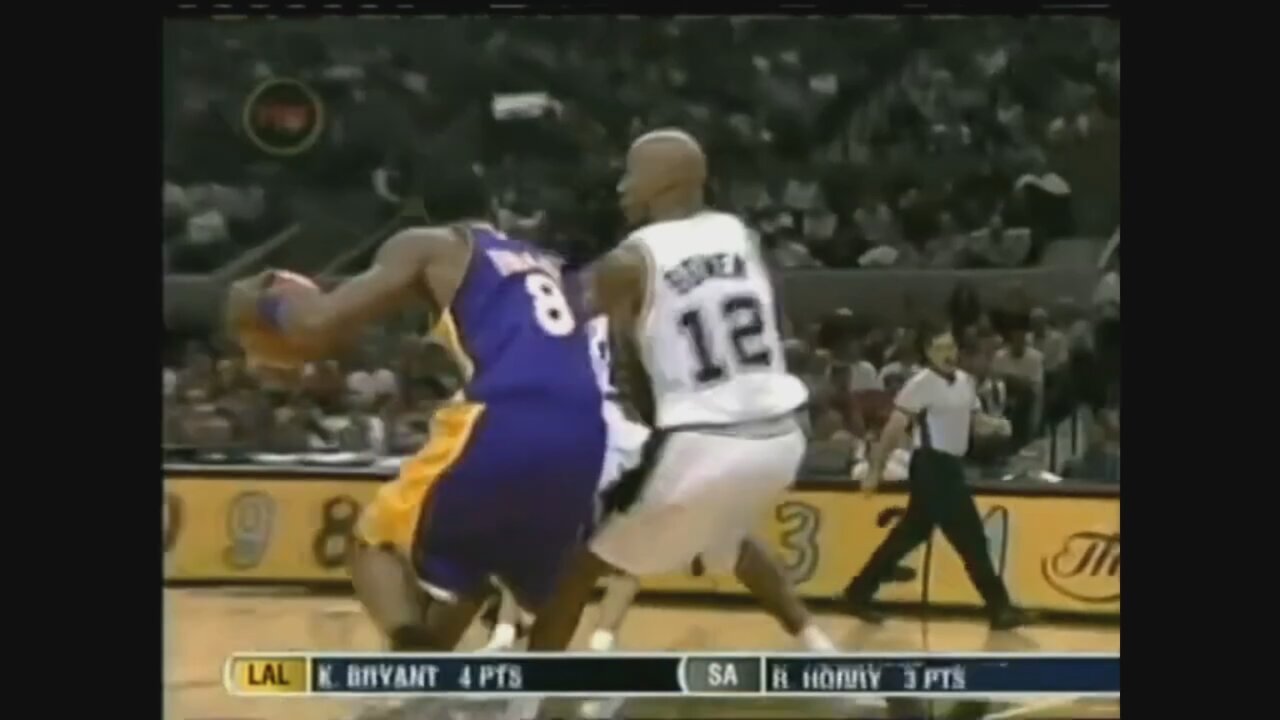 Kobe Bryant 15 Points 8 Ast @ Spurs, 2004 Playoffs Game 2.