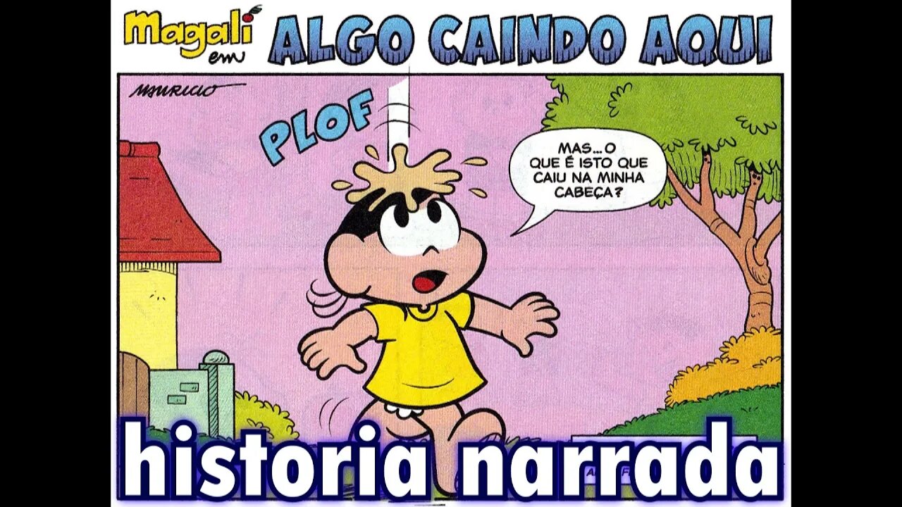 Magali em-Algo caindo aqui | Gibis do Rapha