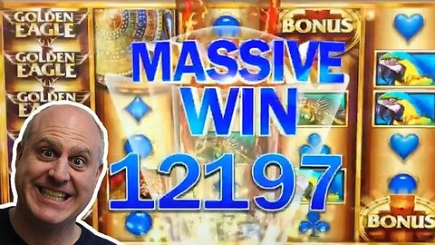 MASSIVE WIN! 😱10 FREE GAMES JACKPOT 🦅Golden Eagle Slots | Raja Slots