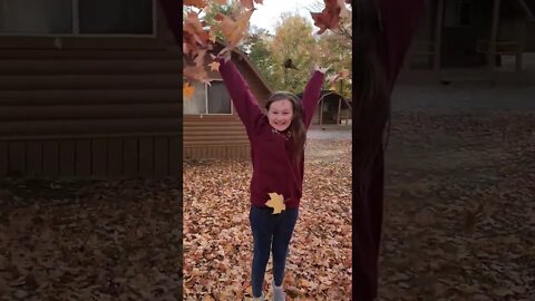 Fun in the Tennessee Fall Leaves