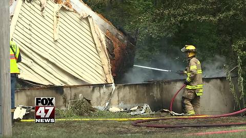 Gas dryer explosion injures man