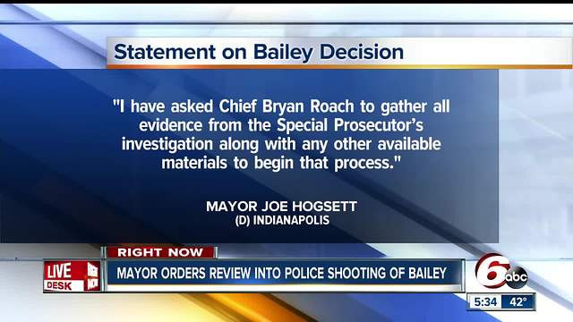 Mayor says he wants a full administrative review into the fatal police shooting of Aaron Bailey