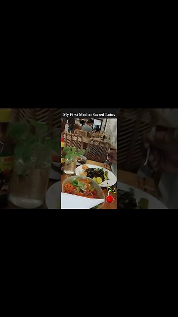 My First Meal at Sacred Lotus, Cambodia