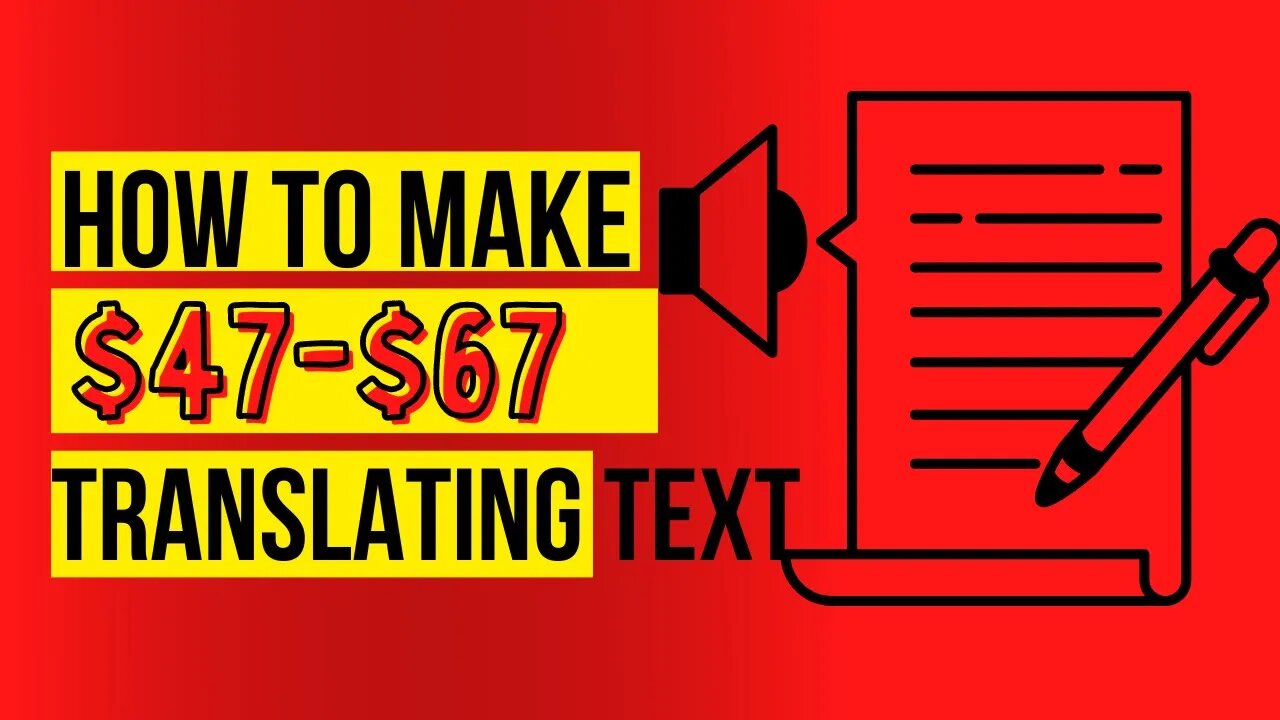 $47-$67 PER HOUR FOR TRANSLATING STRINGS OF TEXT!