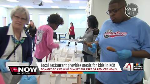 Restaurant donates 600 meals to KCKPS students