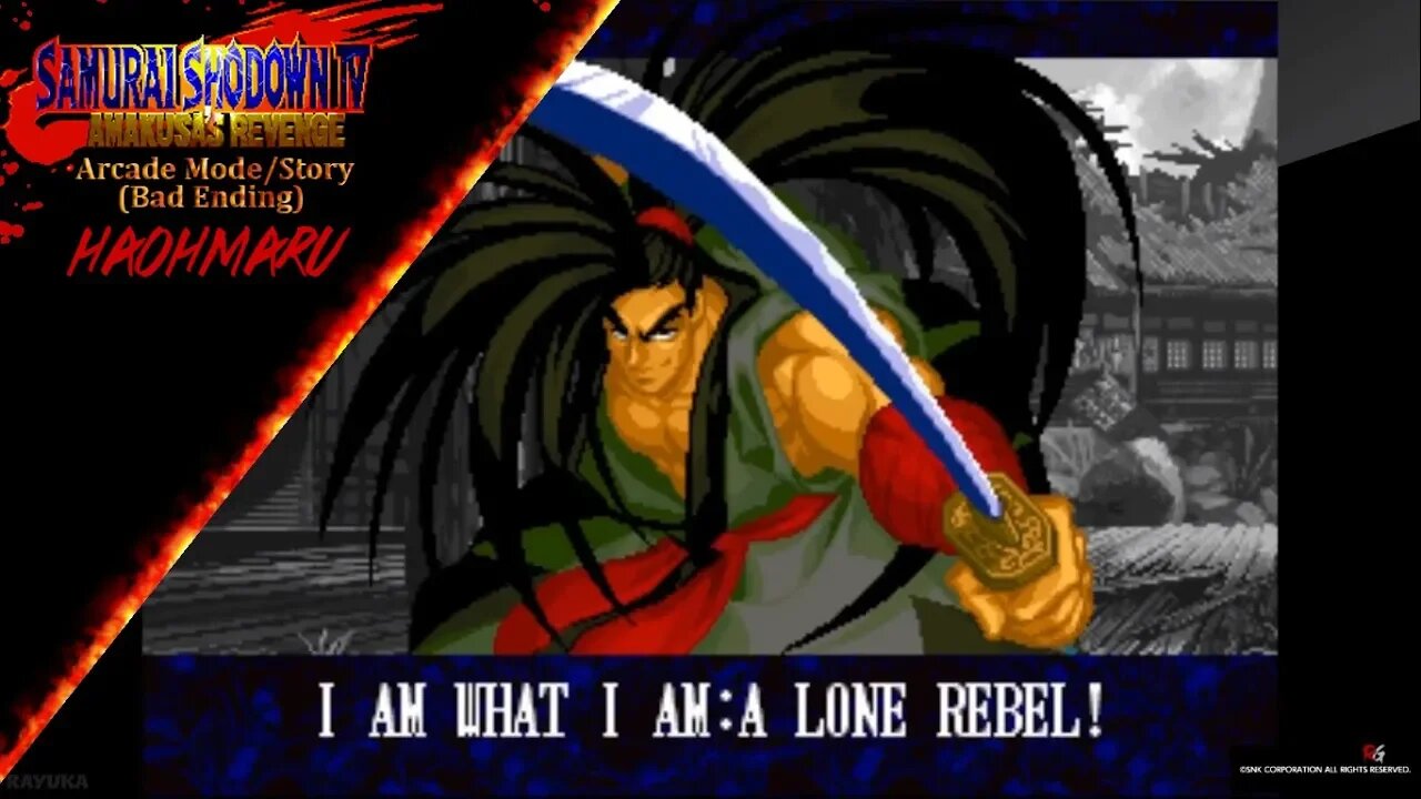 Samurai Shodown IV - Arcade Mode/Story - Haohmaru (Bad Ending)