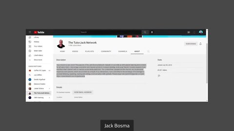 The TutorJack Network On YouTube