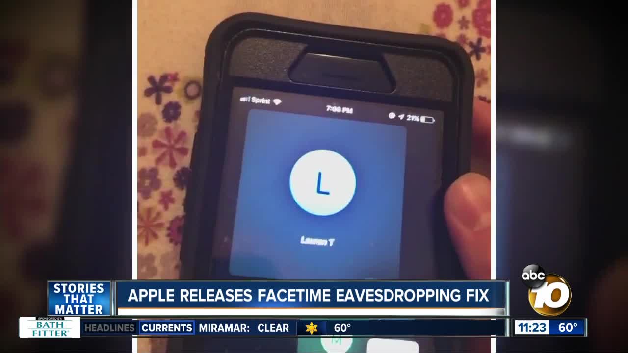 Apple releases Facetime eavesdropping fix