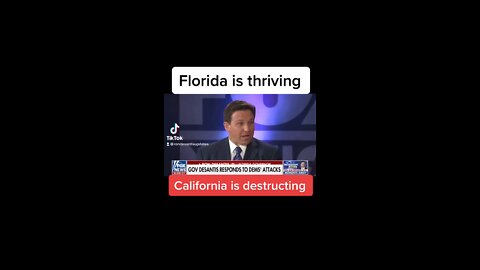 Ron DeSantis: Florida is thriving, California is destructing | Donald Trump | Joe Biden | Bongino