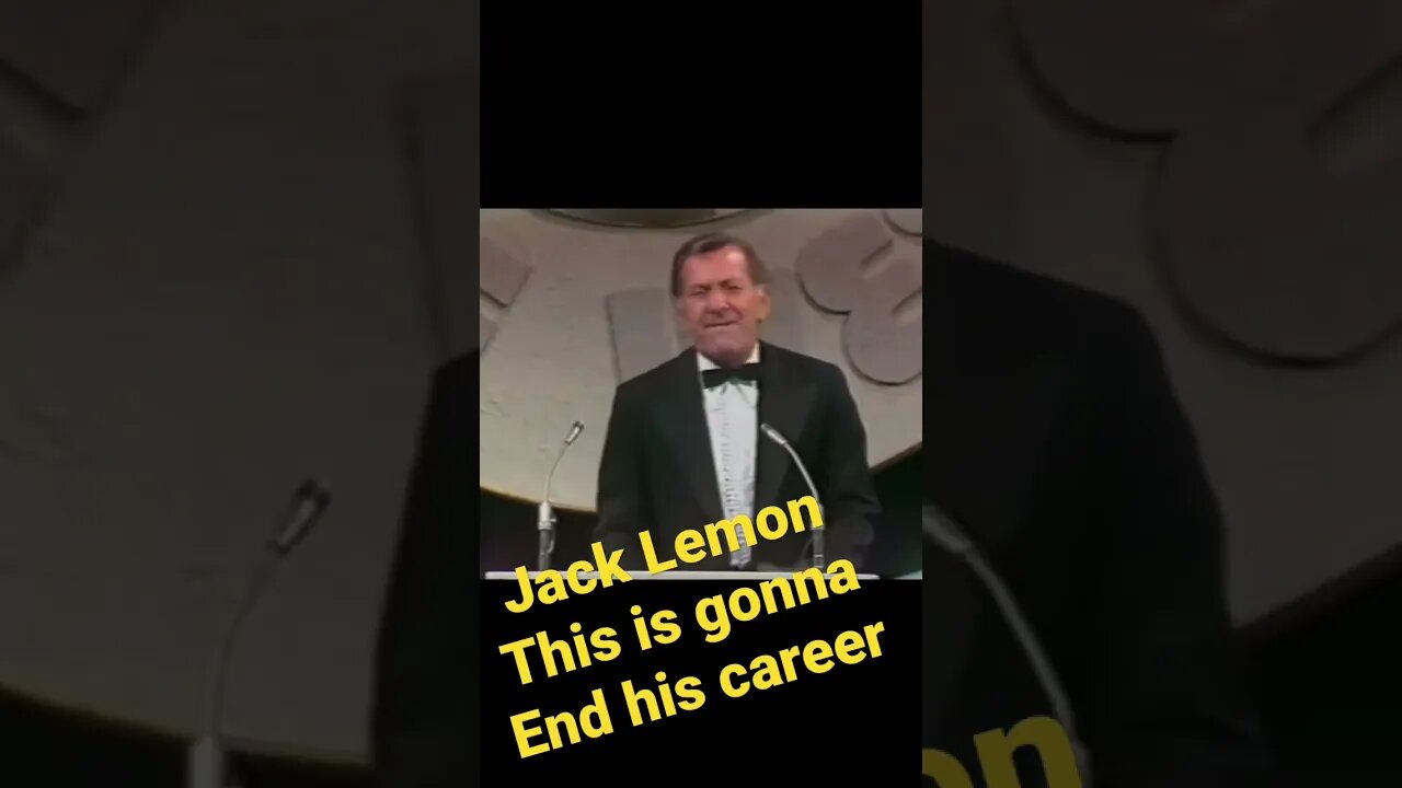 Jack Lemon - This is gonna end his career