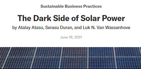 SOLAR PANELS END OF LIFE IS A UNSOLVED PROBLEM THAT IS NOW A DISPOSAL PROBLEM REALITY