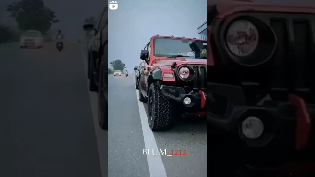 thar vs jeep love 😍thar lover boys attitude status