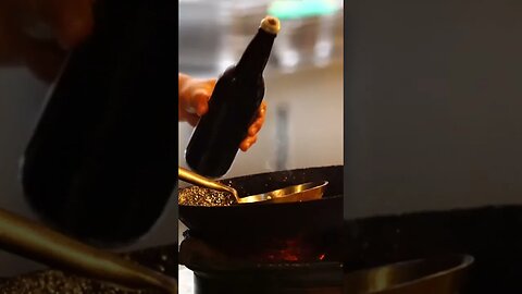 Cooking Yummy Food Over A Hot Flame