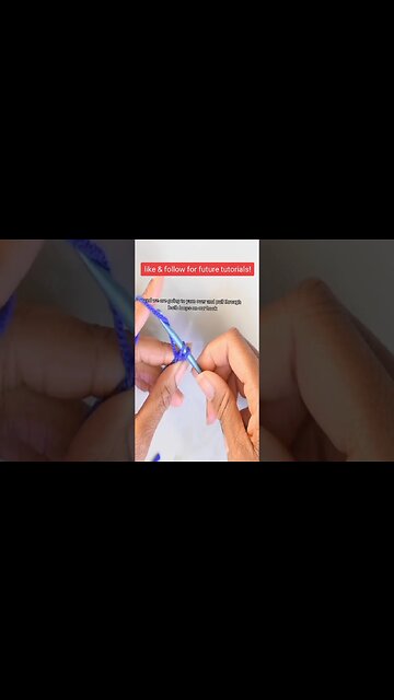 How to Make a Single Crochet Stitch #infiniticraftingco #crochet #crochettutorial #shorts