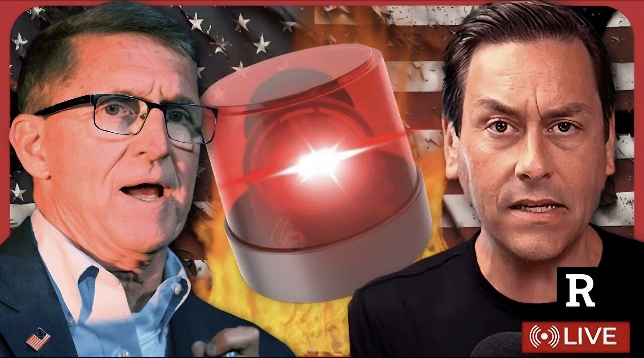 NATIONAL EMERGENCY! General Mike Flynn Joins Redacted For Special Warning Broadcast