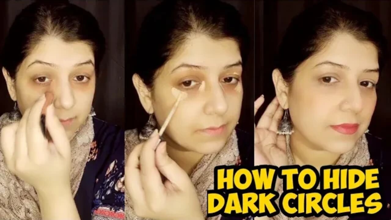 How to hide dark circles | How to cover dark circles with color corrector | Mehsim Creations