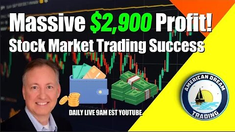 Massive $2,900 Profit Lifetime Member Stock Market Trading Success