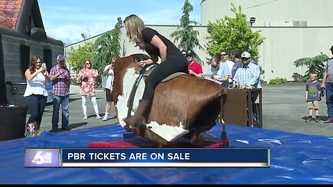 Our Anna Silver joins in on a celebrity bull riding competition