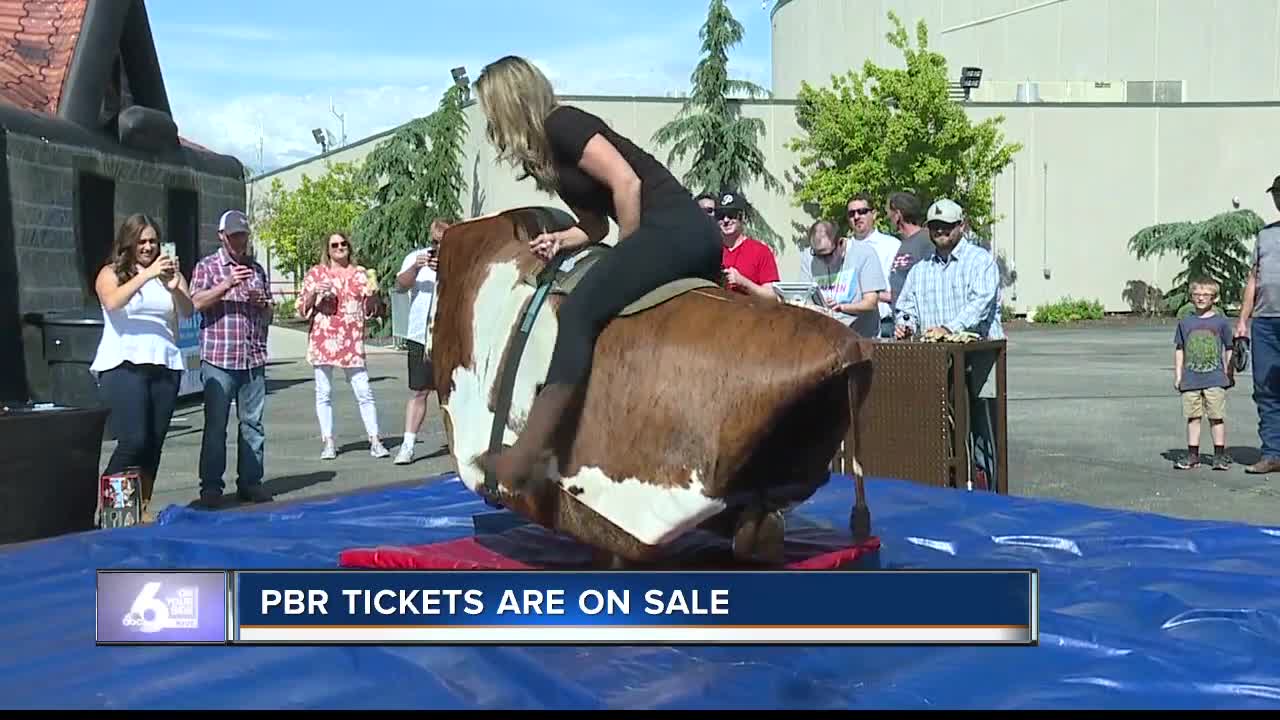 Our Anna Silver joins in on a celebrity bull riding competition