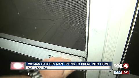 Woman scares of would-be intruder in Cape Coral