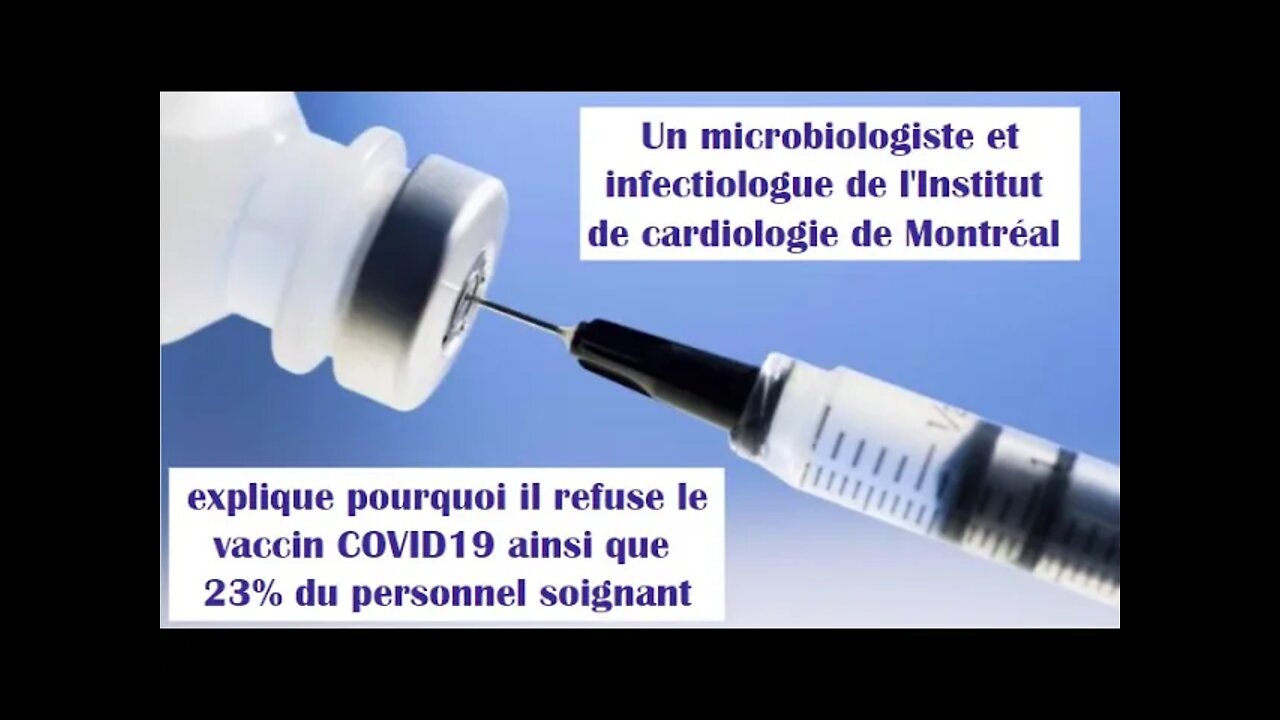 Un microbiologiste analyse l'entrevue du Dr. Marchand qui dit attendre avant de se faire vacciner