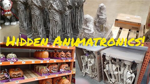 HALLOWEEN Is beginning at HOME DEPOT!! I found their hidden stash of animatronics! PERPETRATED!!