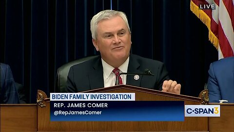 Chair James Comer At IRS Whistleblower Hearing: "Influence Peddling Scheme To Enrich The Bidens"