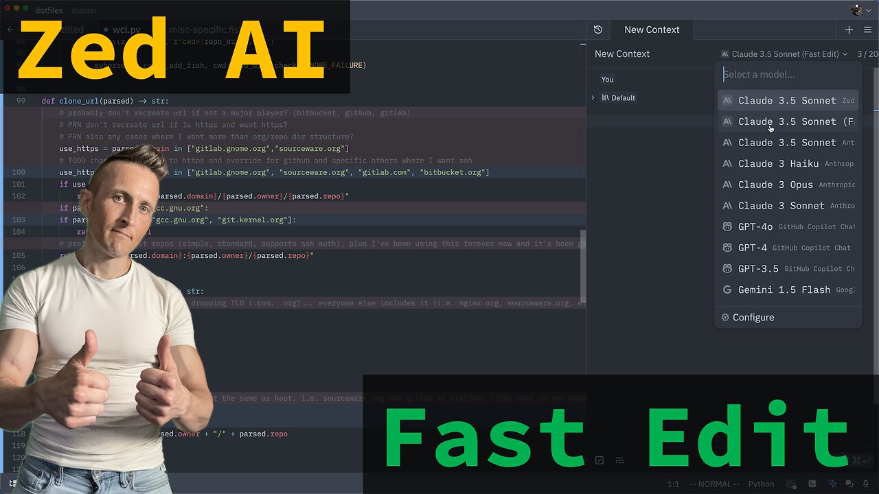 Rewrite Code in Real Time with Zed AI's Fast Edit Model