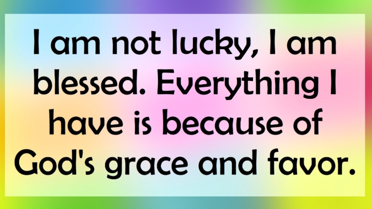 I am not lucky, I am blessed!!!