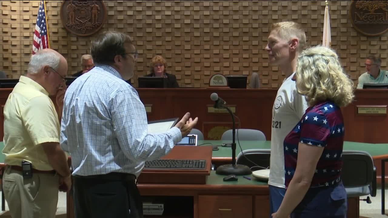 Neenah City Council honors local Olympic rower Maddie Wanamaker with Citation of Recognition