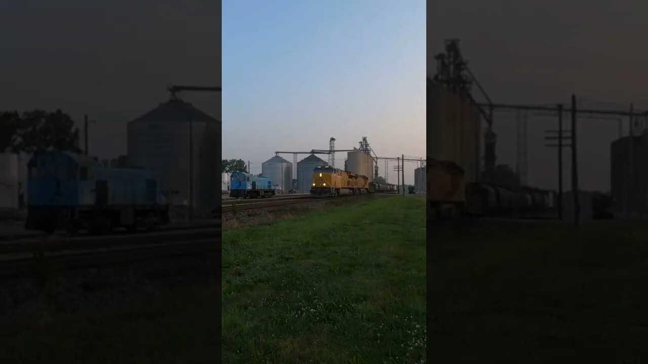 Early Morning Echoing Train Horn #train #trainhorn #railfan #asmr #railway #unionpacific