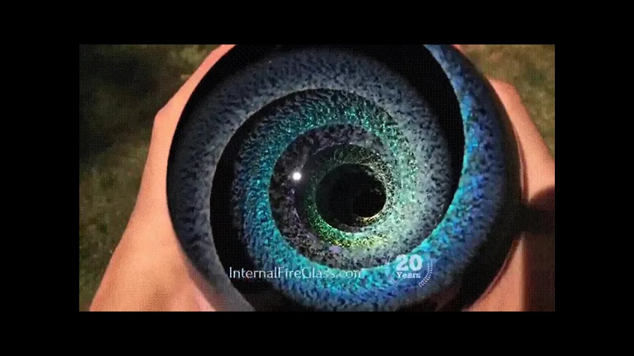 This internal fire glass is captivating