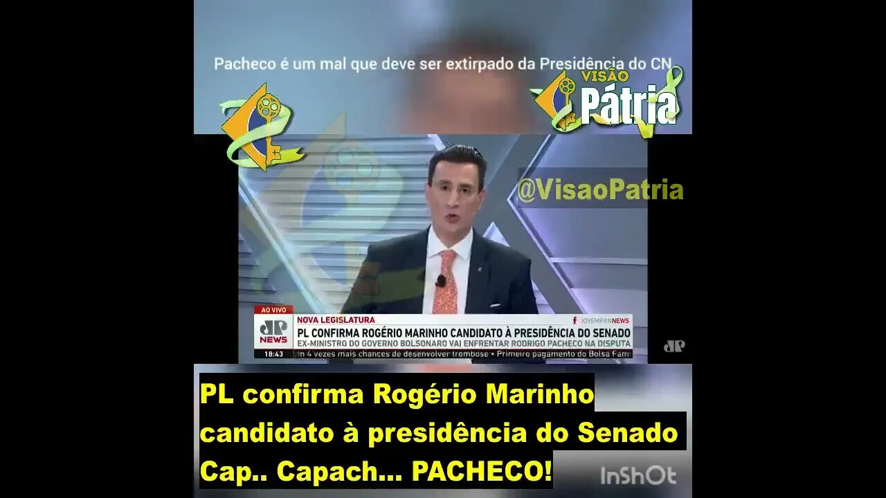 PL confirma Rogério Marinho candidato à presidência do Senado contra Rodrigo Cap...Capach...PACHECO