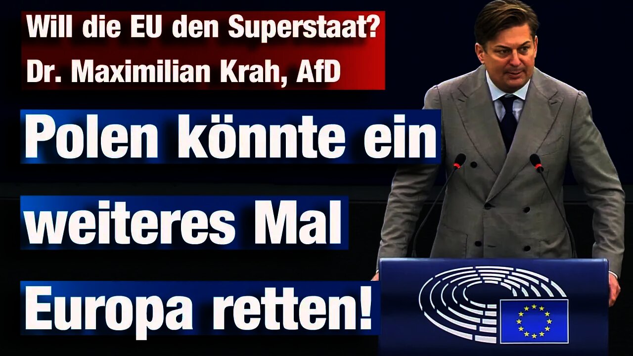 Will die EU den Superstaat? Dr. Maximilian Krah, AfD