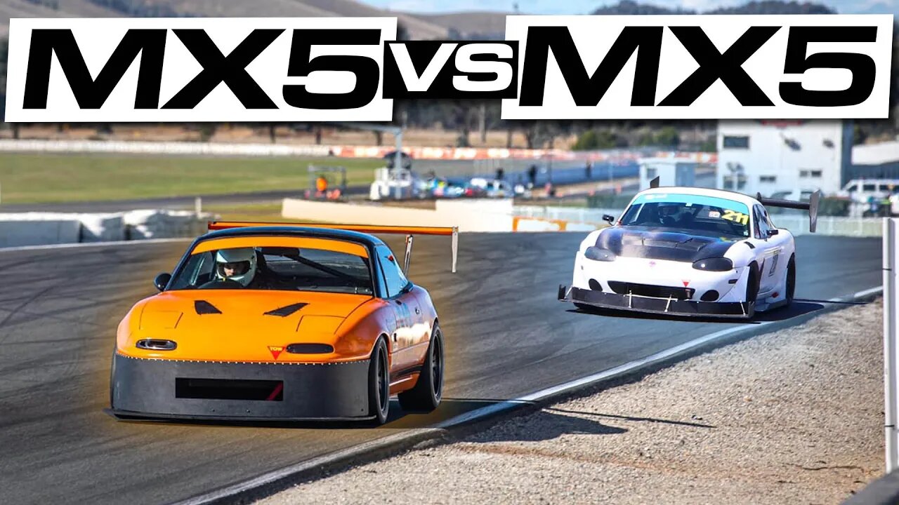 Chasing the Pedley Motorsport MX-5 at Winton Raceway