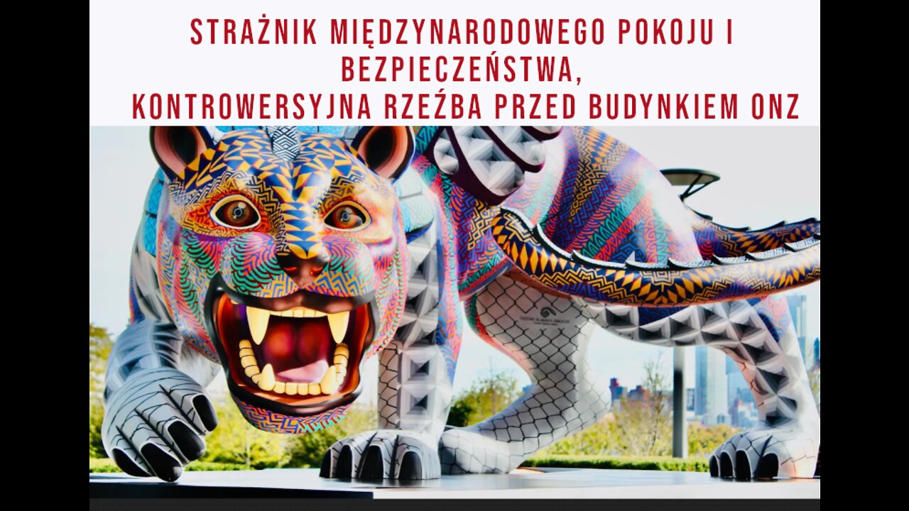 Strażnik międzynarodowego pokoju i bezpieczeństwa - kontrowersyjna rzeźba przed budynkiem ONZ