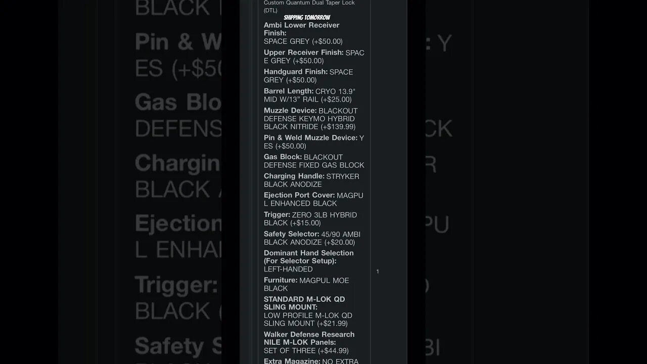 How I customized the Blackout Defense rifle shipping tomorrow #shorts