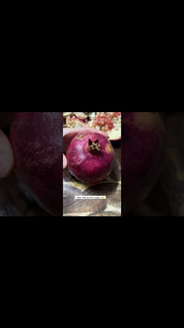 Easily Cut Pomegranate Open