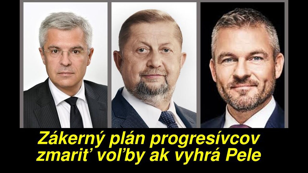 Zákerný plán progresívcov zmariť voľby ak vyhrá Pele. JUDr. Štefan Harabin