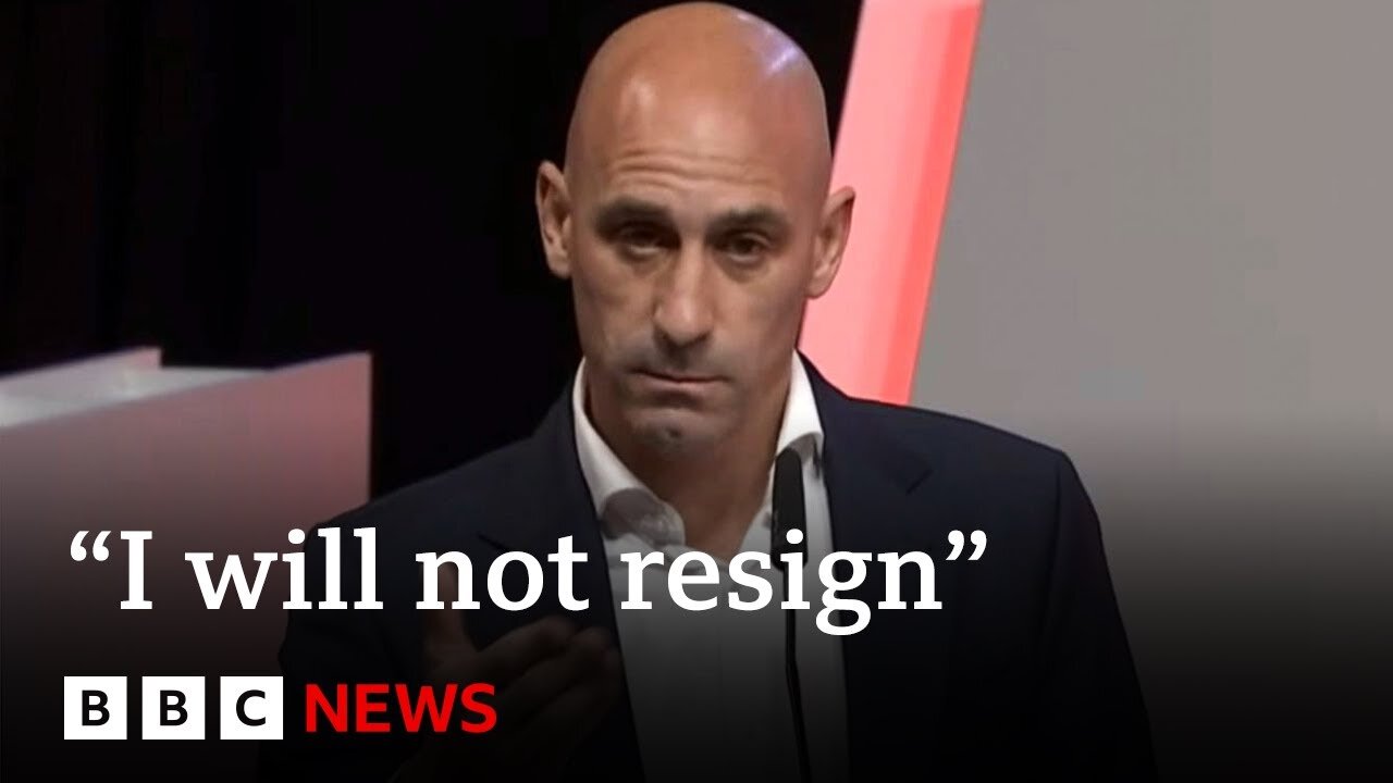 Luis Rubiales: Spanish football boss refuses to quit after Women's World Cup kiss