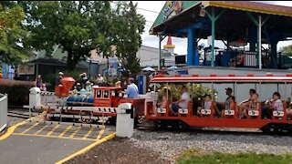 Riding The Train at Dutch Wonderland - Lancaster PA - August 2021