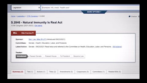 11 Lawmakers Introduce ‘Natural Immunity Is Real' Act