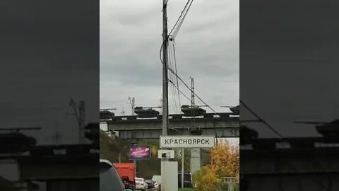 In Krasnoyarsk, local residents noticed the "2C5 Hyacinth C" echelon