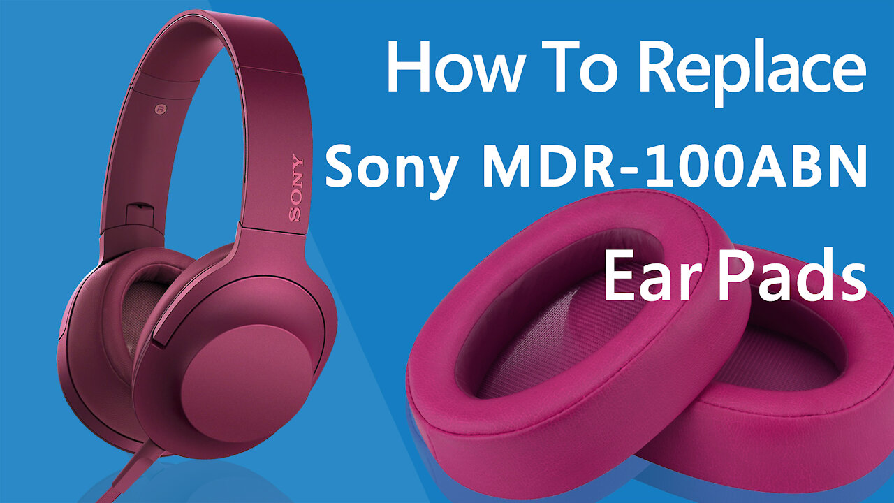 How to Replace S o n y MDR-100ABN Headphones Ear Pads/Cushions | Geekria