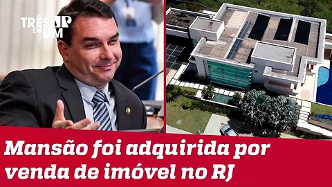 Flávio Bolsonaro se pronuncia a respeito da compra de mansão em Brasília